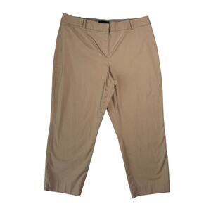 Talbots Size 16 Curvy Fit Light Khaki Cropped Chino Pants